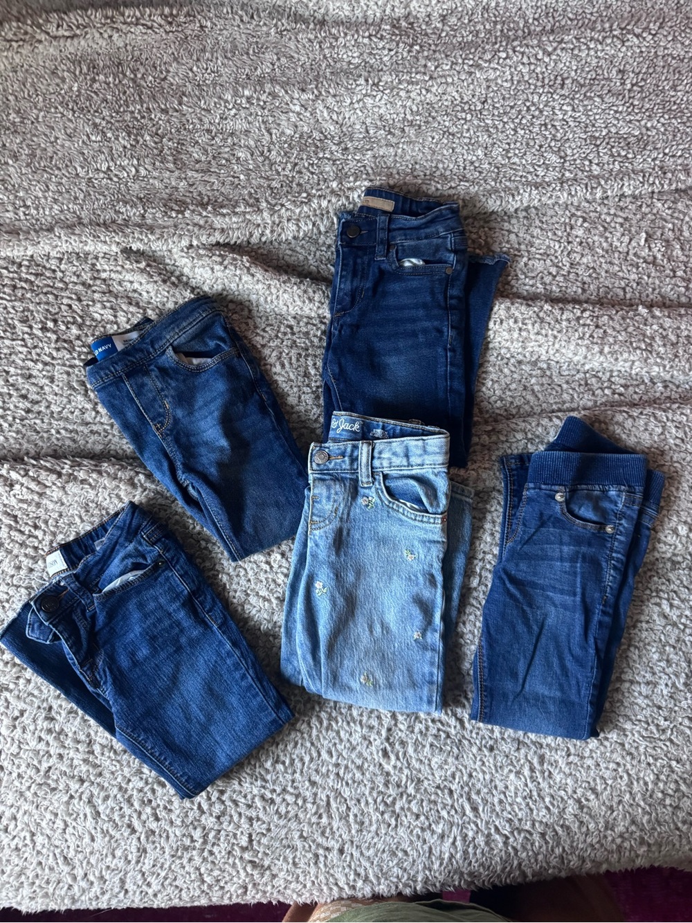 Girls' Jeans BUNDLE of 5- Assorted Washes